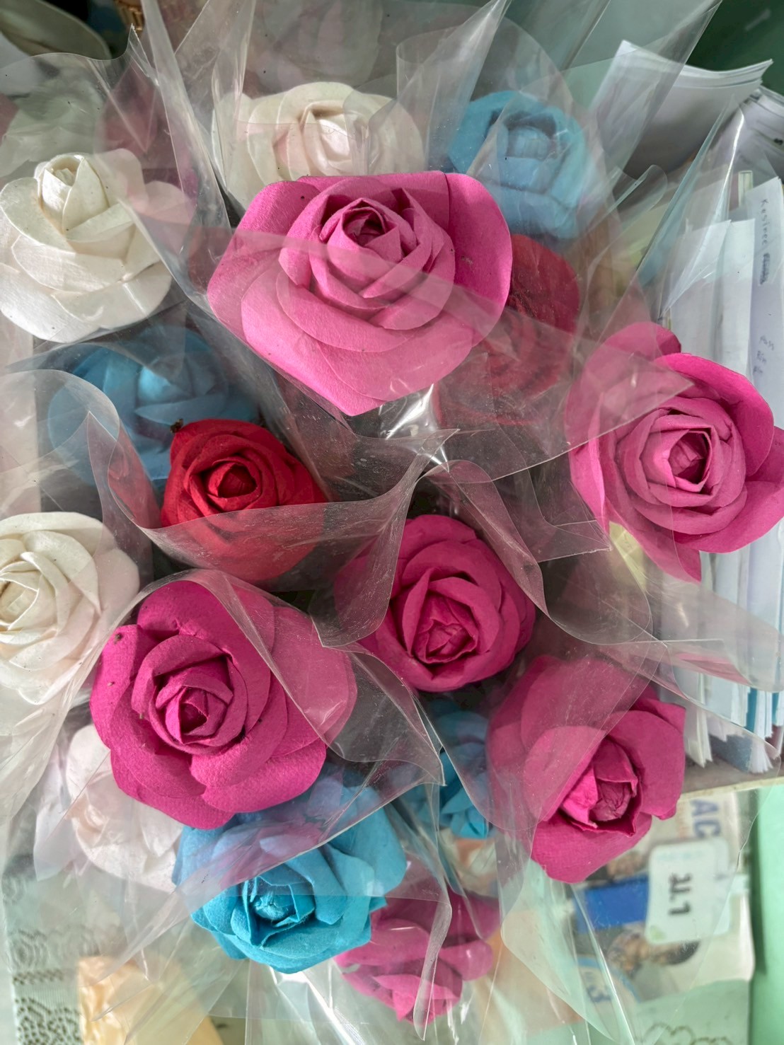 ดอกไม้ประดิษฐ์จากกระดาษสา