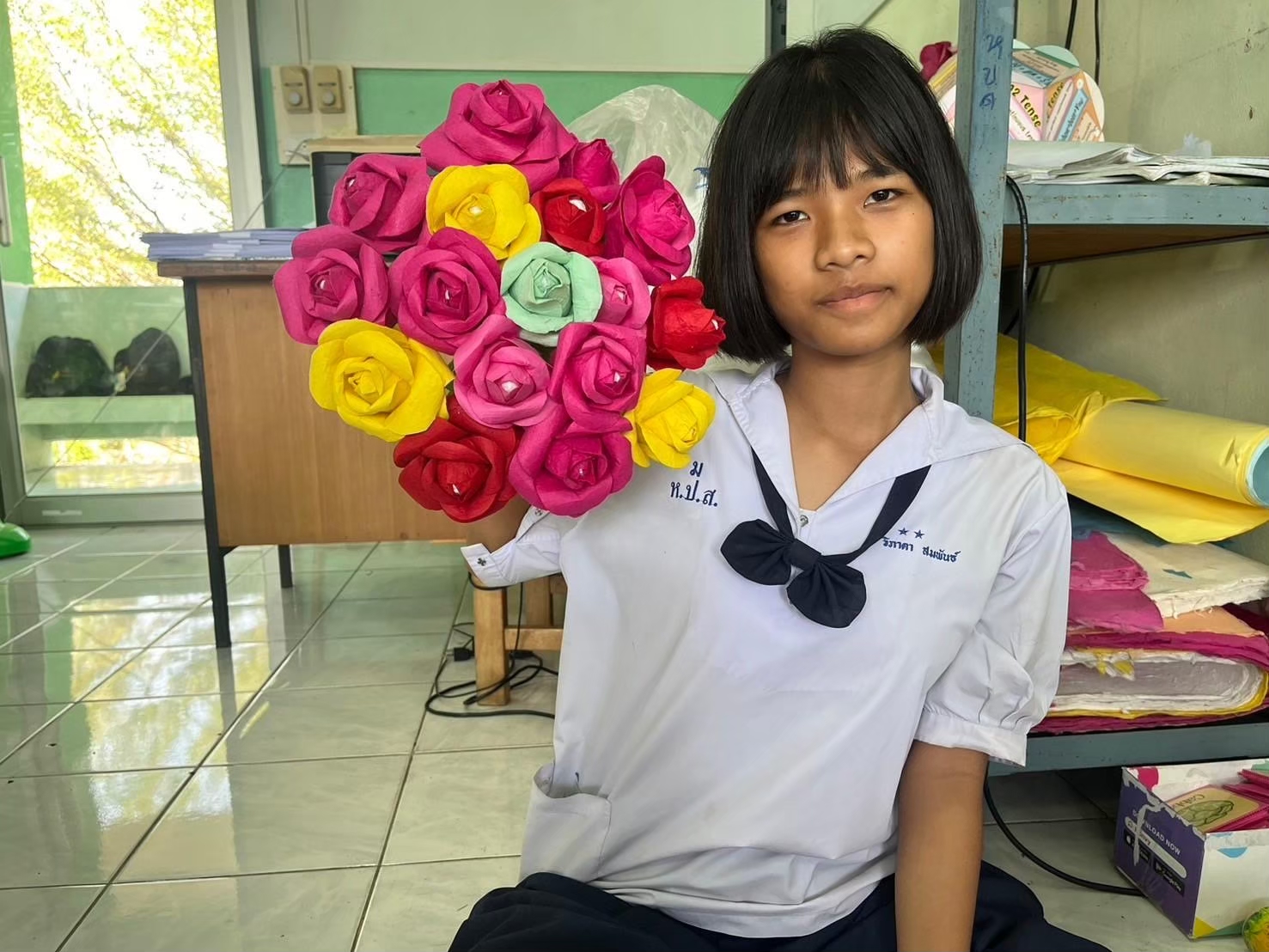 ดอกไม้ประดิษฐ์จากกระดาษสา thumbnail