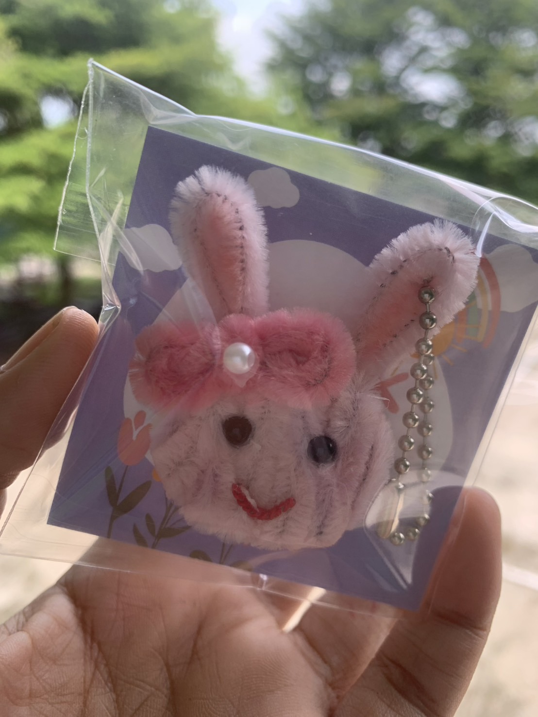 พวงกุญแจจากลวดกำมะหยี่